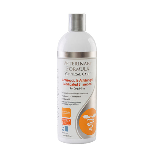 Shampoo antiséptico y antihongos Veterinary CC